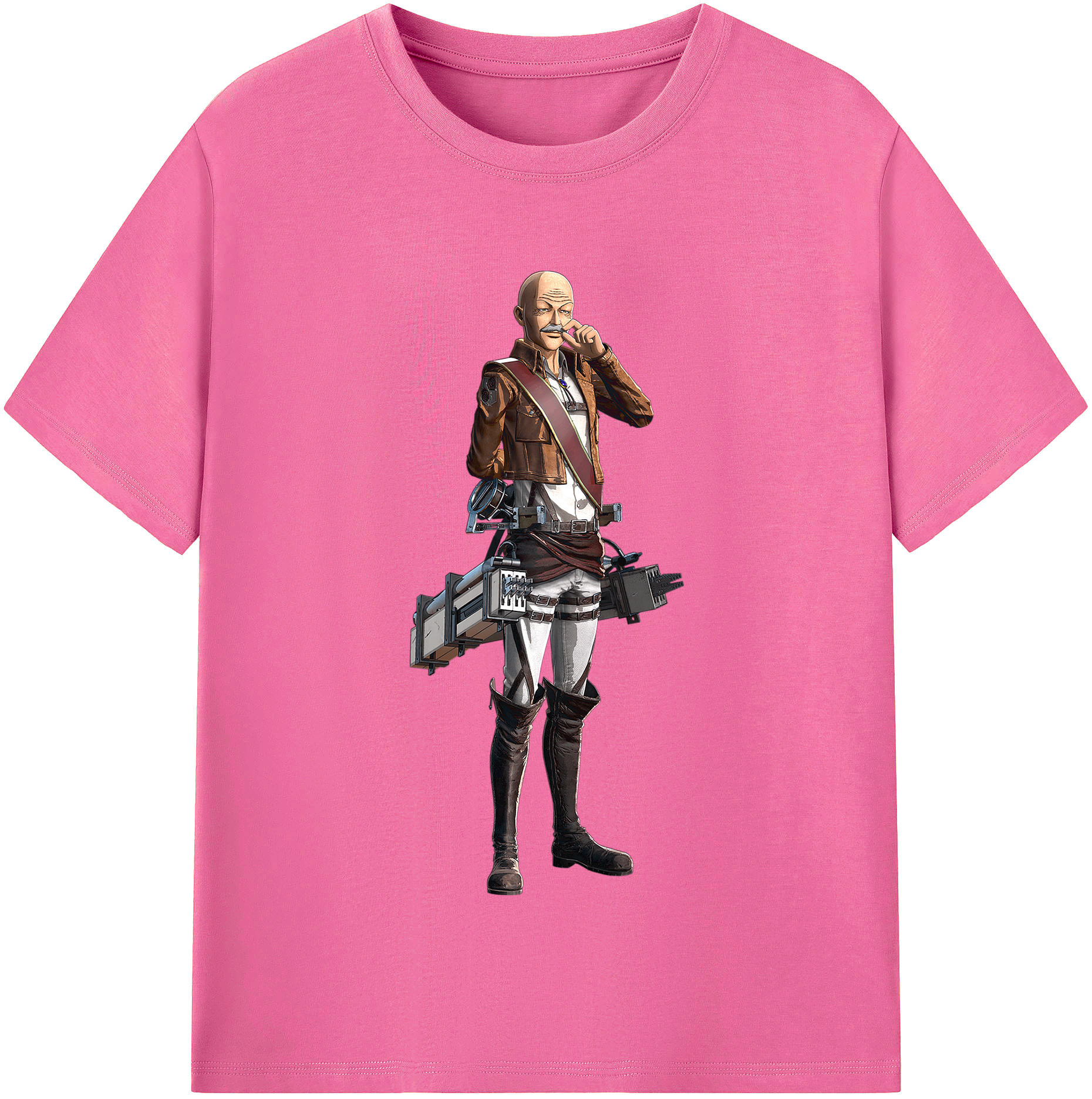（画像用） 進撃の巨人 ドット·ピクシス Attack on Titan Dot Pixis レディースカジュアルプリントTシャツ（綿100％）